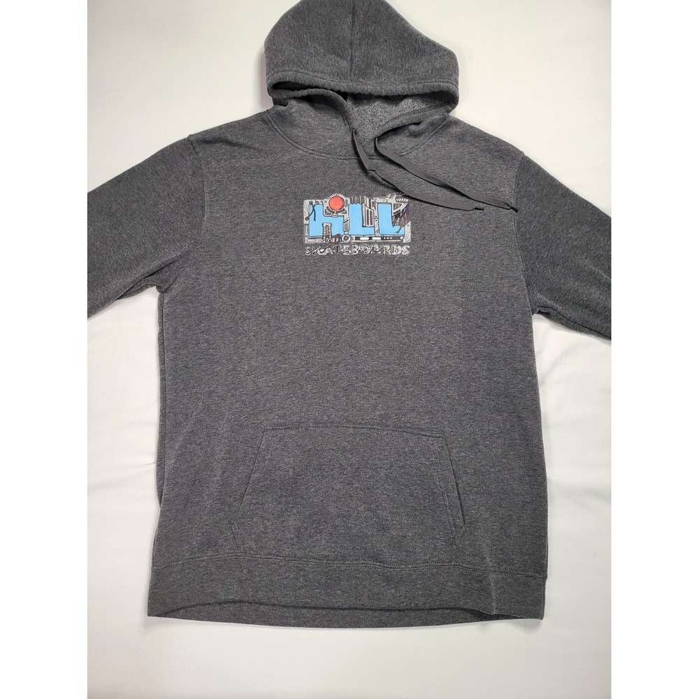 Hill Skateboards Frankie Hill Hoodie Charcoal Grey Mark Kowalchuk Art Large